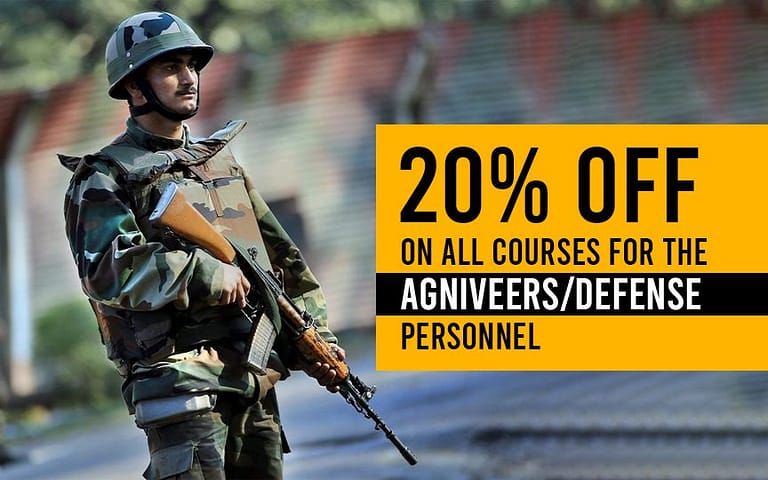 20% Off on all Courses for Army/Agniveers