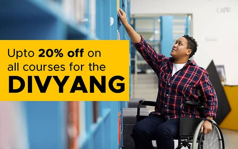 Up to 20% off on all courses for Divyang