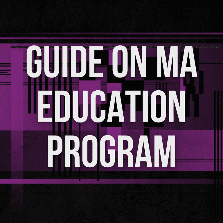 Guide on MA Education Degree Course